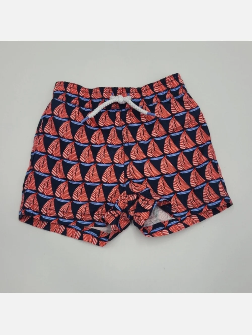 Janie and Jack baby boy sailboat swim trunks size 3-6 months
